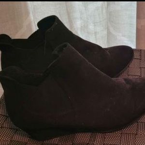Black Suede Ankle Booties